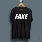 Fake Typography T Shirt
