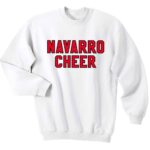 Navarro Cheerleader Cheerleading Sweatshirts Navarro Cheer College Football Sweater